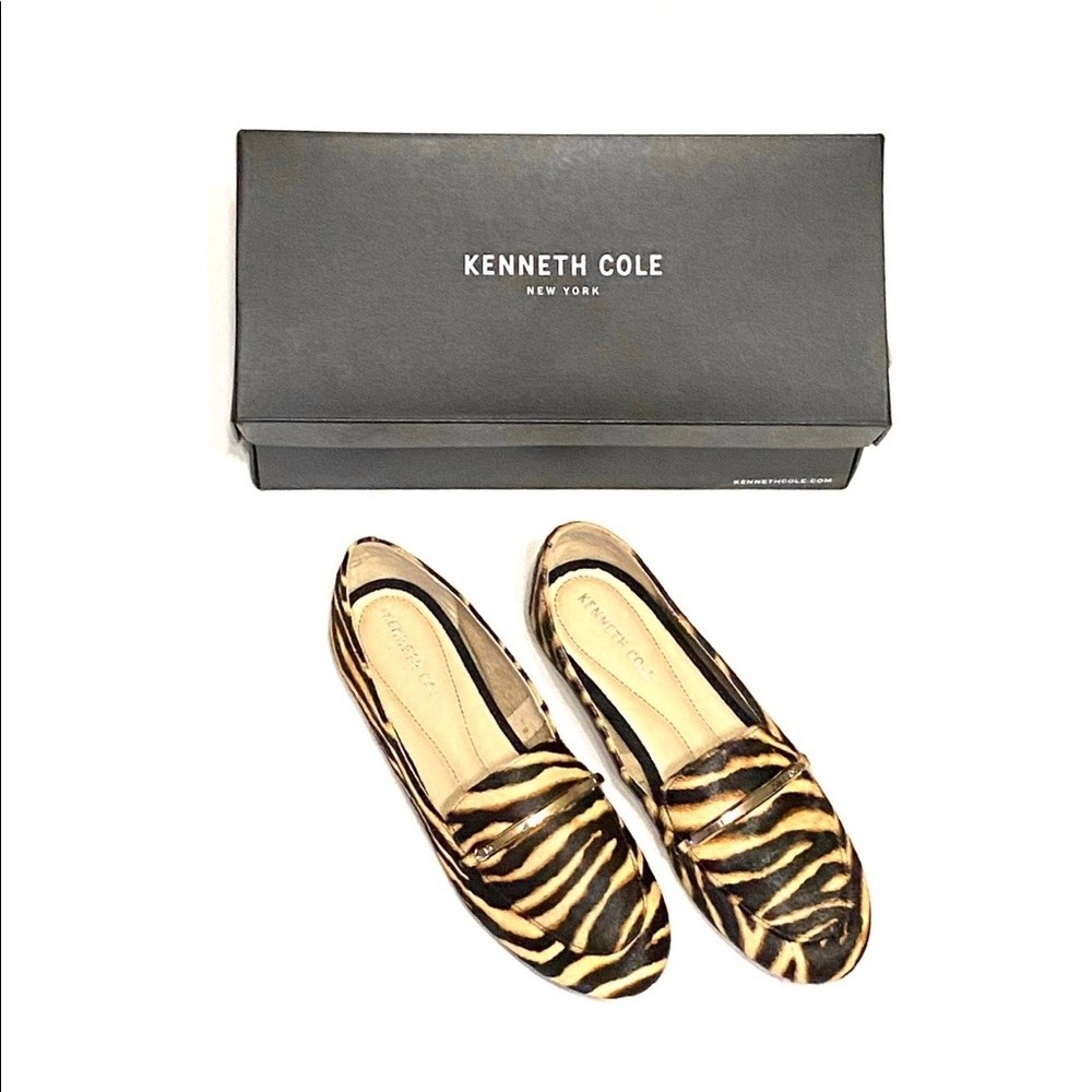 🆕 Kenneth Cole Zebra Print Memory Foam Loafers | With Shoe Dust Bag - Picture 4 of 12